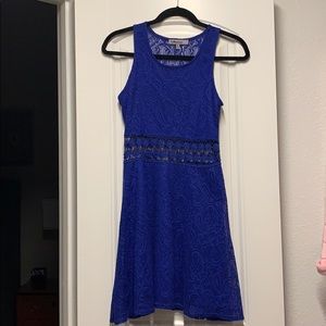 Carbon blue midi dress